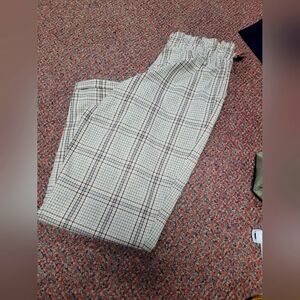 SO good for life Plaid high waist dress pants large